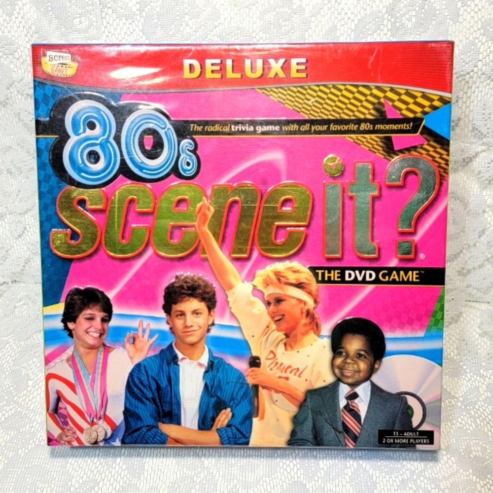 Deluxe 80's Scene It? 80's The Radical Trivia DVD Game Party Play (New Sealed)